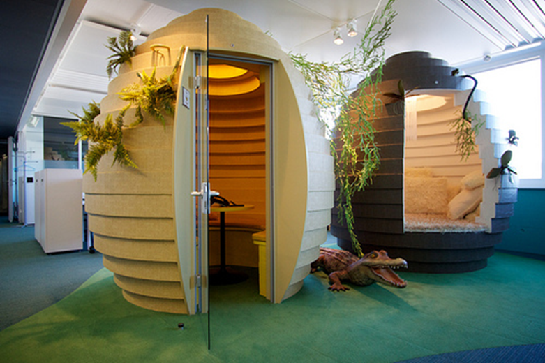 Private pods at Google’s Zurich office