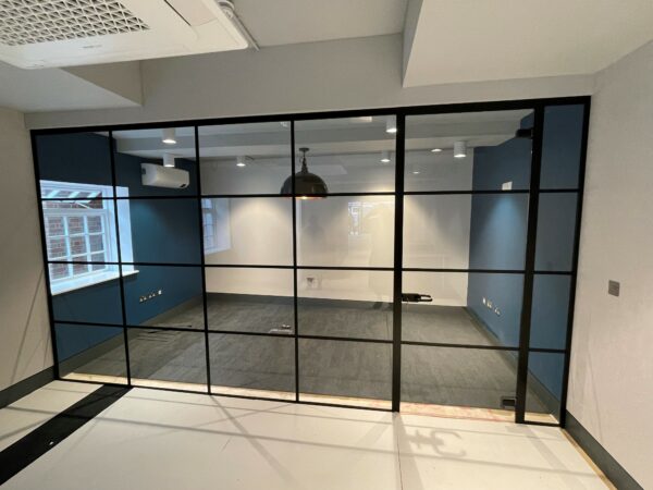 Glass office partition by Applied Workplace Ltd.
